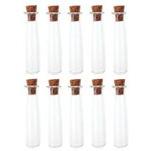 10 Mini Tubes En Verre 4 Cm À Bouchon Liège - Graine Creative