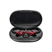 Ecouteurs Bluetooth Sans Fil Avec Boîtier De Charge Et Confort Optimal Rouge Yonis - Yonis