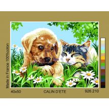 Canevas Antique Calin D'Été 40x50cm - SEG