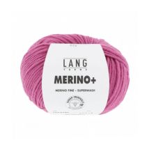 Pelote De Laine À Tricoter Merino + (plus) - Lang Yarns Rose (185)