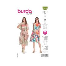 Patron Burda 5903 - Robe Avec Jupe A Pointe Du 34 Au 44 (fr) Taille N°fr 34-44