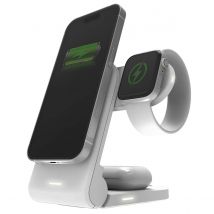 Stm Goods Station De Charge 3-en-1 Magsafe 15w Pour Iphone / Airpods / Apple Watch Blanc