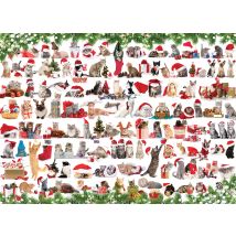 Puzzle 1000 Pièces - Chats De Noël - Eurographics