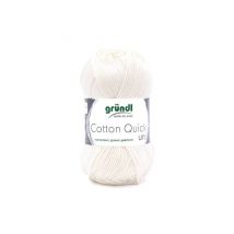 Fil À Tricoter Cotton Quick Uni - Gründl - Ppsc - Certifié Oeko-tex 132 Ecru