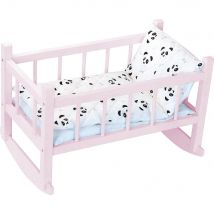 Lit Bercelonnette Poupée 40 Cm Panda - Petitcollin