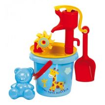 Seau De Plage Avec Pompe A Eau Et Accessoires - Gowi - 55837 - Jeu D'Eau Et Sable - Gowi