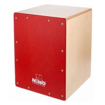 Cajon Nino 33cm, Bouleau, Facade Rouge - Nino Percussion