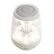 Mini Enceinte Bluetooth Portable Multifonction Avec Lampe Magique Colorée Sans Fil Blanc Yonis - Yonis