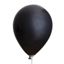 10 Ballons Noir Metal - Globos