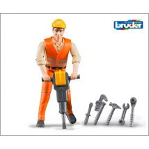 Ouvrier De Chantier Avec Accessoires - Bruder