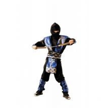 Déguisement Ninja Bleu/or Taille 4-6 Ans - Annikids