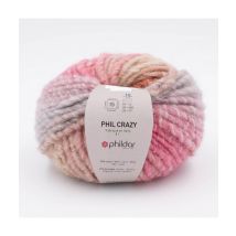 Pelote De Laine À Tricoter Phil Crazy - Phildar Bruyere Rose