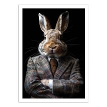 Affiche 30 X 40 Cm - Hare Wild Suits - Philippe Hugonnard - Wall Editions