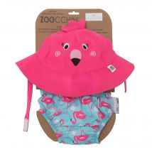 Maillot Et Chapeau Flamant Rose (3-6m) - Zoocchini