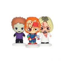 Chucky - Pack 3 Figurines Caoutchouc Pokis Chucky 7 Cm - Sd Toys