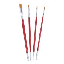 Set De Pinceaux Hobby Créatif Fsc 100%, Assortis, 4 Pces - Rayher