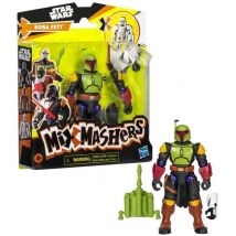 Mixmashers Boba Fett, Figurine 12 Cm Personnalisable A Mélanger Et Combiner Avec Accessoires, Star Wars, Des 4 Ans - Hasbro