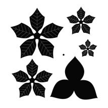 6 Matrices De Découpe Etoile De Noël 10,8 Cm - Artemio