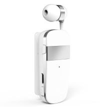Ecouteurs Bluetooth Sans Fil Avec Vibration Et Câble Rétractable Pour Téléphone Blanc Yonis - Yonis