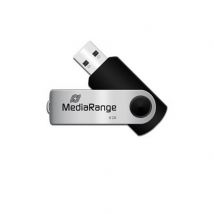 Clé Usb 64go Mediarange 2.0 Argent - Tx
