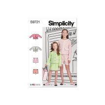 Patron Simplicity 9721 - Vestes, Jupes Et Shorts Du 32 Au 44 Fr Taille N°fr 3-6