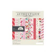 Bloc De 24 Feuilles De Scrap Authentique Lovestruck - Authentique