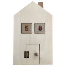 Calendrier De L'Avent En Bois À Décorer - Cubes - 15,5 X 25 X 4 Cm - Artemio