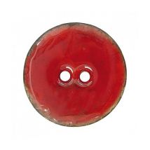Bouton Coco Laqué Rouge 30 Mm X 1 - Union Knopf Rouge - Prym Union Knopf