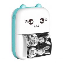 Avizar Imprimante Thermique Connectée Bluetooth 200dpi Modèle Cat Portable Blanc / Bleu