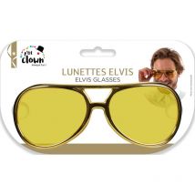 Lunettes - Elvis Presley - Déguisement - Doré - Plastique - Adulte - Soirée - Petit Joueur