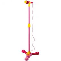 Micro Sur Pied Rose - Bontempi I Girl - Sm6571 - Jouet Musique - Bontempi