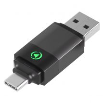 Force Play Adaptateur 2-en-1 Sans Fil Usb-a / Usb-c Vers Carplay / Android Auto Noir / Argent - Force Play