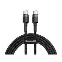Baseus Câble De Charge Et Transfert Usb-c-usb-c 60w 1m Noir