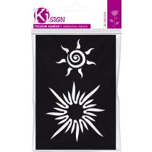 Pochoir Adhésif Maya Soleil 7x10 Cm - Ki Sign