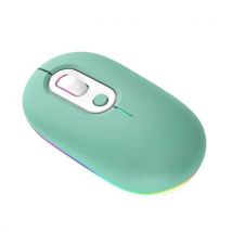 Souris Sans Fil Silencieuse Rechargeable Rgb Ergonomique Bluetooth 2.4g 800-1600dpi Yonis - Yonis