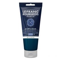 Peinture Acrylique En Tube Bleu Saphir 80ml Lefranc & Bourgeois - Lefranc Bourgeois