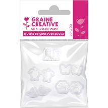 Lot De 5 Moules Silicone Pour Bijou animaux - Graine Creative