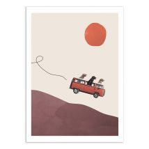 Affiche 30 X 40 Cm - Adventure Gang - Maarten Leon - Wall Editions