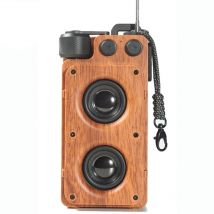 Enceinte Bluetooth Portable Rétro Fme Son Stéréo Haut Fidélité Autonomie 4-6h Noir Yonis - Yonis