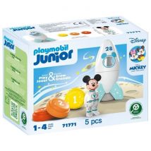 Junior 71771 Mickey Astronaute Avec Sa Fusée, Disney, 5 Pieces, Des 12 Mois - Playmobil