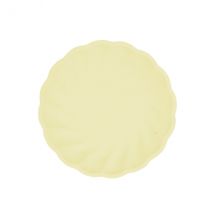 6 Petites Assiettes - Jaune Pastel - Amscan