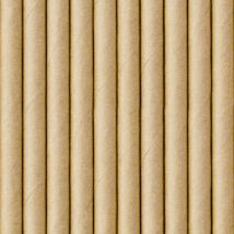 10 Pailles Kraft - PartyDeco