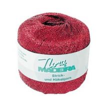 Fil À Crocheter Et À Tricoter Métallisé Nora Madeira - 25gr 315 Rouge