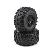 Traxxas 2 Roues Jantes Et Pneus Xmaxx 8s Noires 7772x - TRAXXAS