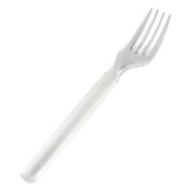 12 Fourchettes Plastique Transparent Luxor Réutilisables