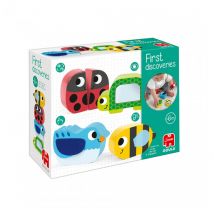 First Discoveries Quatre Animaux En Bois - Goula - Vert