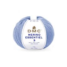 Pelote De Laine Merino Essentiel 3 - Dmc - Certifié Oeko-tex 984 Bleu - Dmc