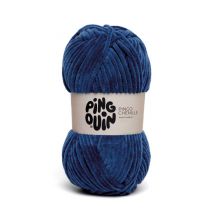 Fil Velours 100gr À Tricoter Pingo Chenille - Pingouin - Certifié Oeko-tex Amiral Bleu