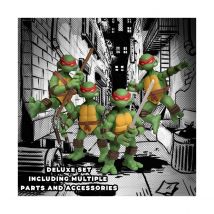 Les Tortues Ninja - Figurines Les Tortues Ninja Deluxe Set 8 Cm - MEZCO