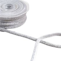 Bobine 10m Cordon Velours Gris Moyen 8mm - My mercerie